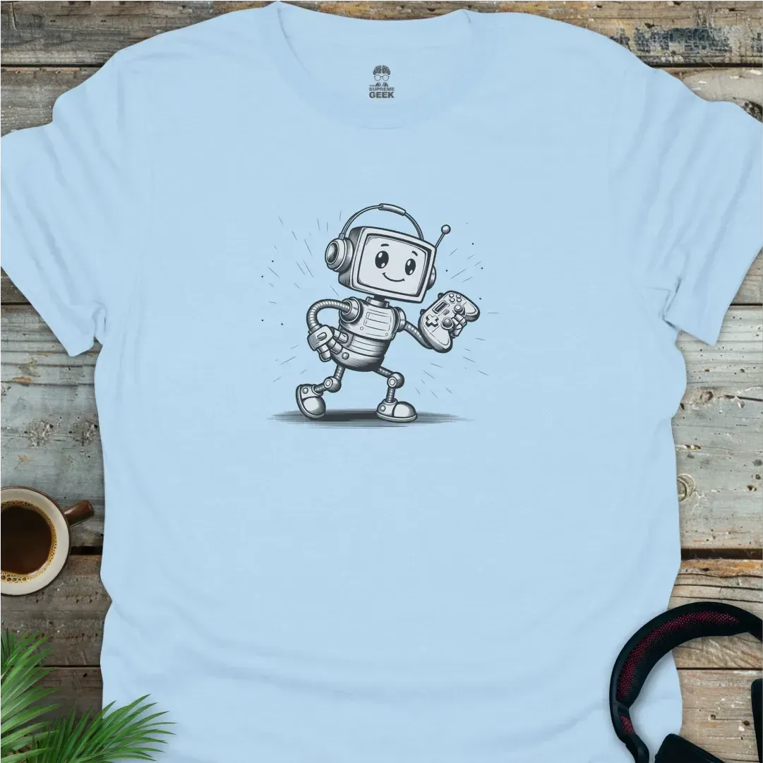 Gametron - Geek T-Shirt - Light Blue