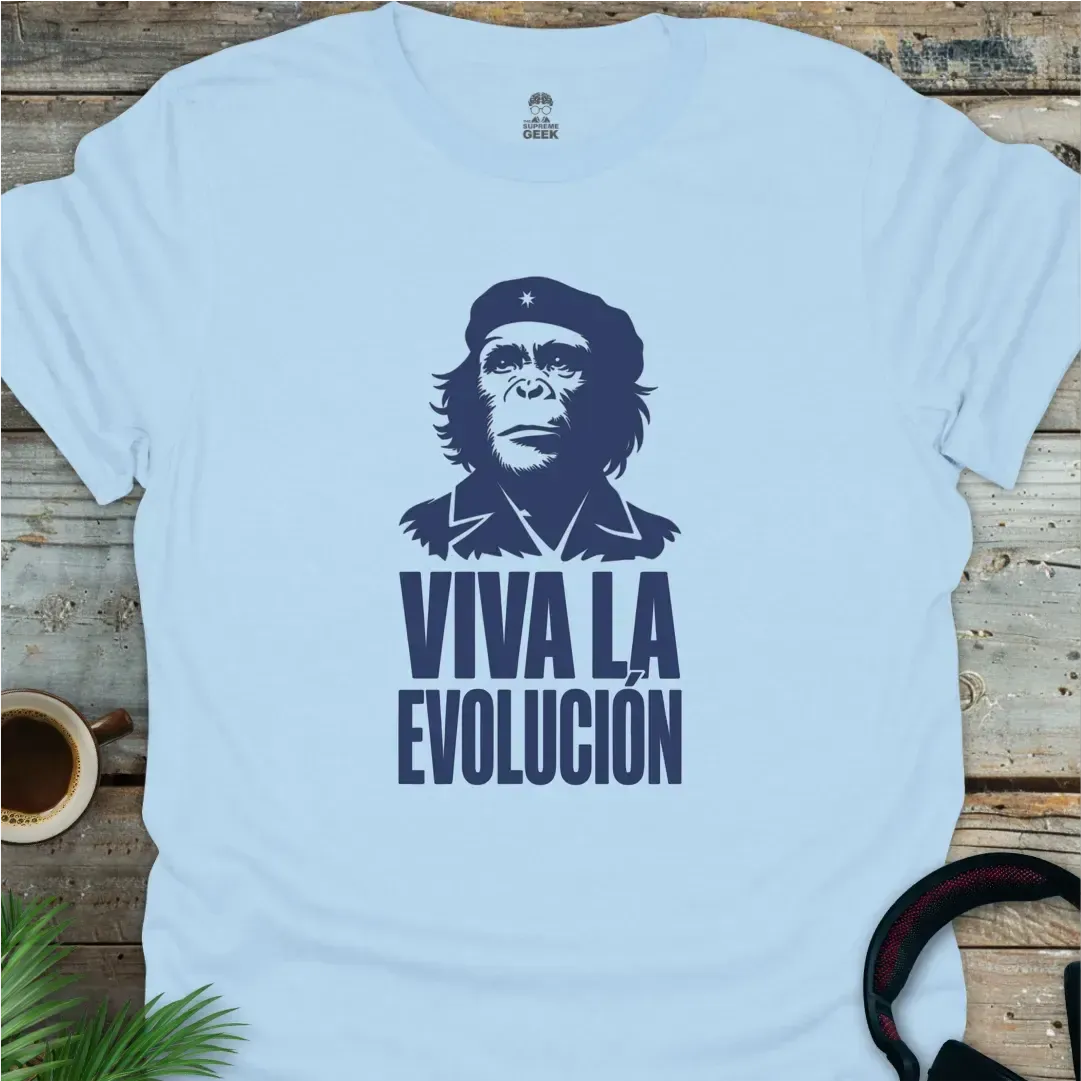 Viva La Evolución - Geek T-Shirt - Light Blue