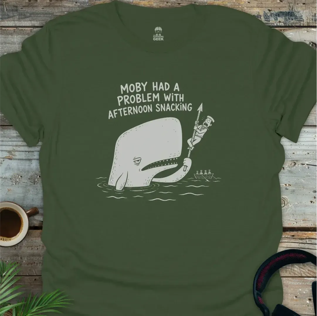 Moby Had A Problem - Funny Literary Geek T-Shirt