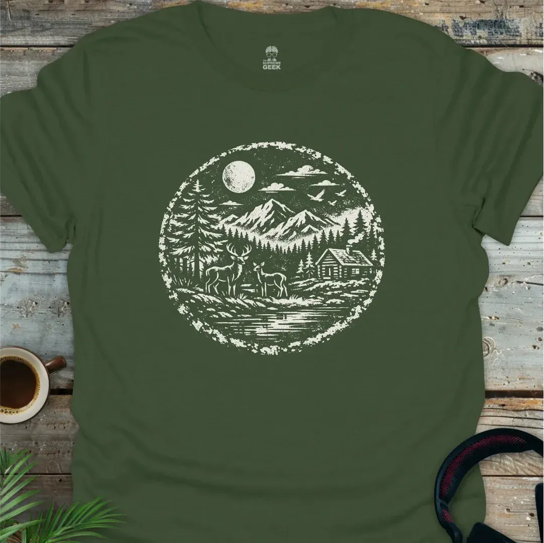 Cabin In The Woods - Geek T-Shirt - Military Green