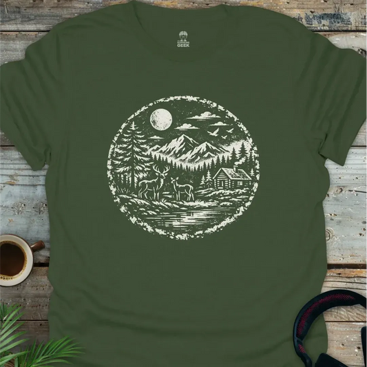 Cabin In The Woods - Geek T-Shirt - Military Green