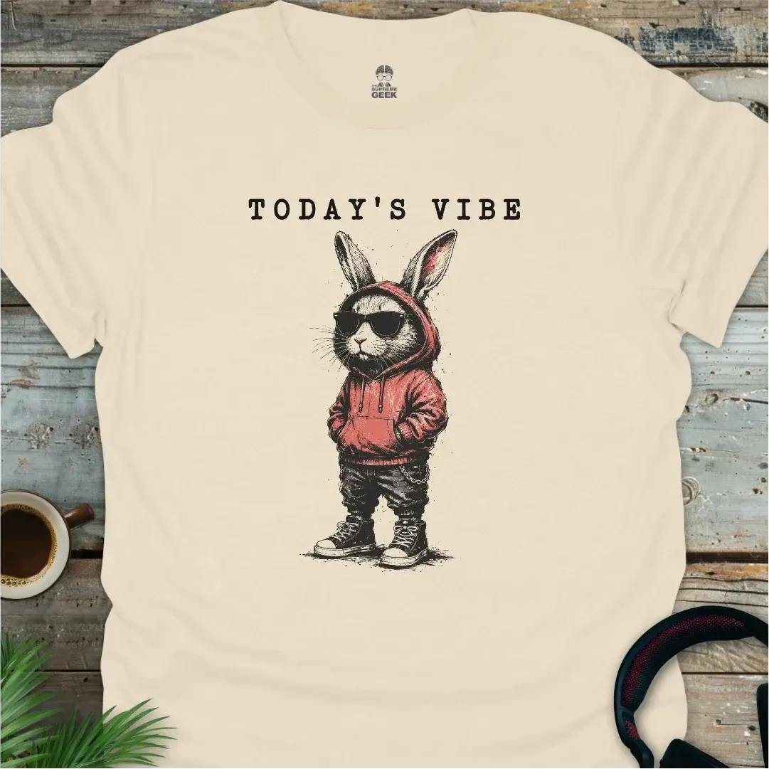 Today's Vibe (Rabbit) - Geek T-Shirt - Natural