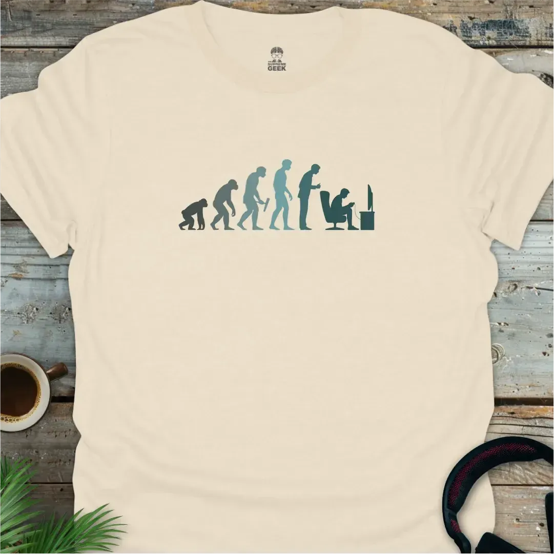 Evolution Of A Gamer - Geek T-Shirt -