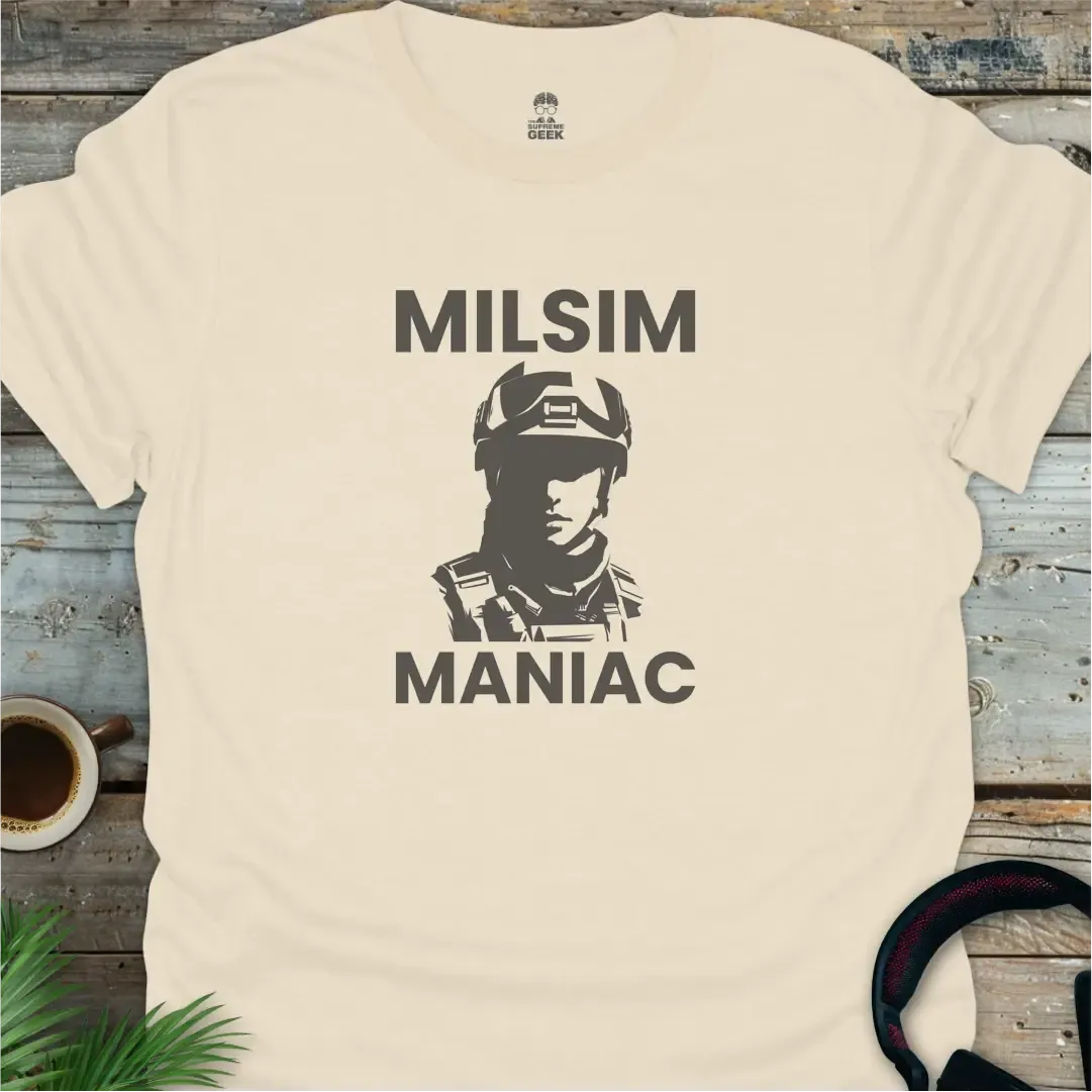 Milsim Maniac - Geek T-Shirt - Natural