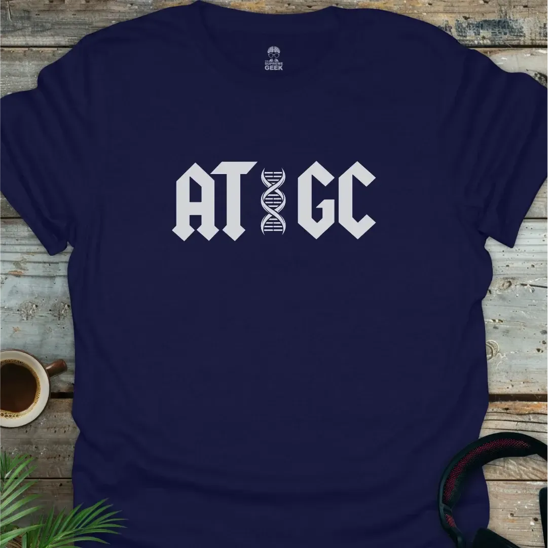 ATGC (DNA) - Geek T-Shirt - Navy