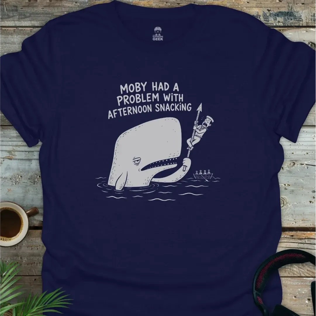 Moby Had A Problem - Funny Literary Geek T-Shirt