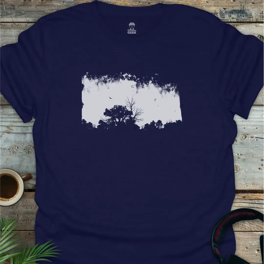 The Woods - Geek T-Shirt - Navy