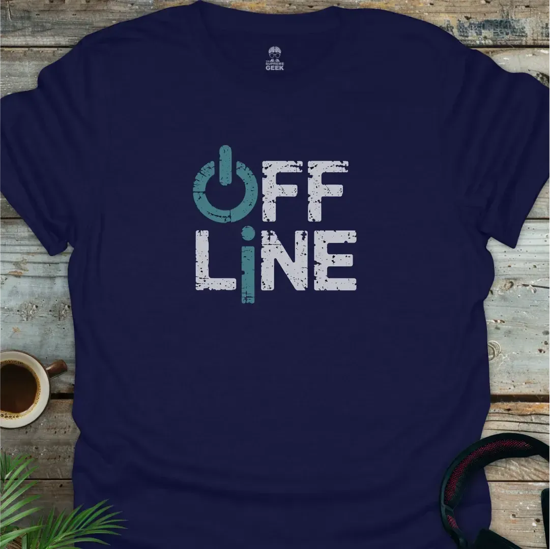 Offline - Geek T-Shirt - Navy