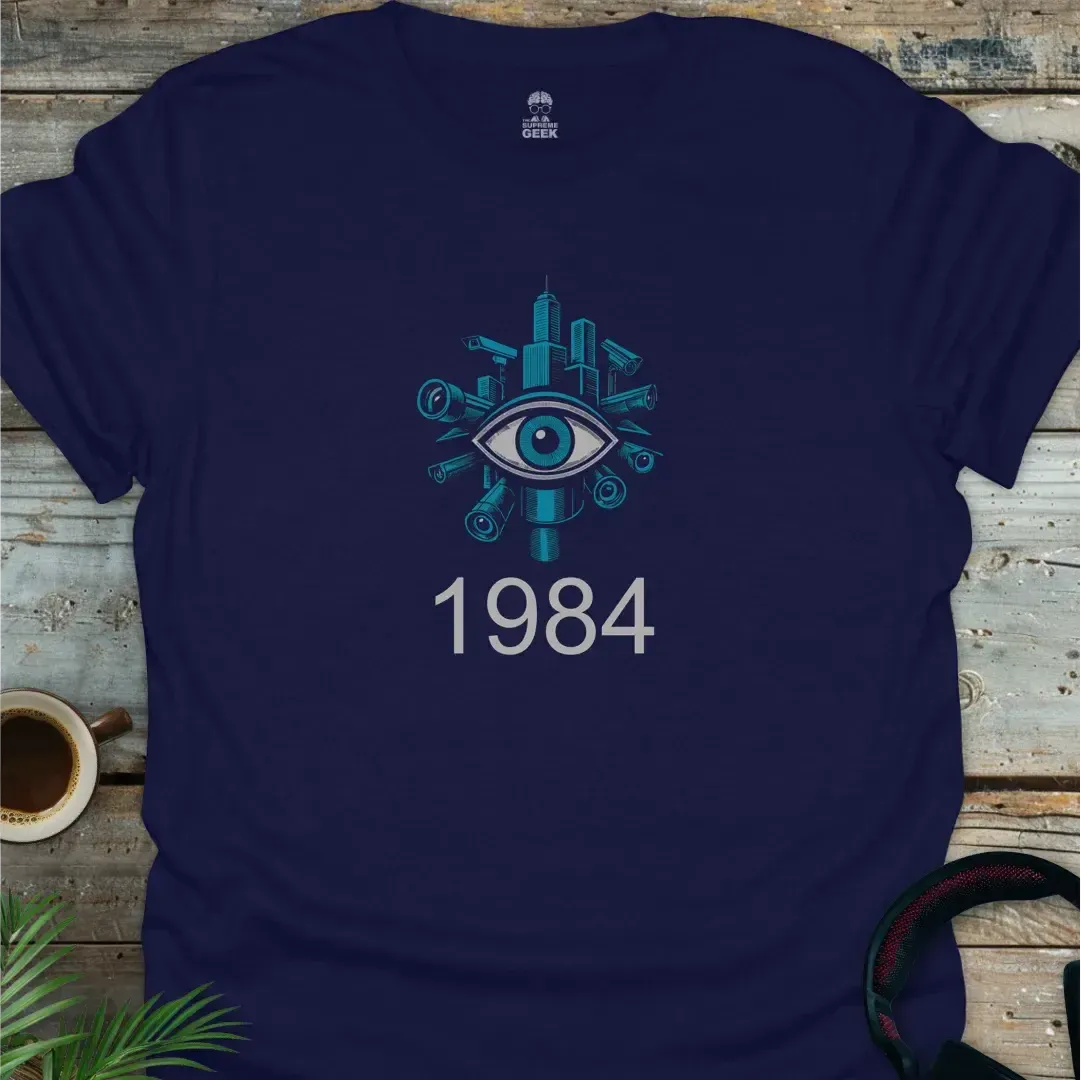 George Orwell's 1984 - Geek T-Shirt - Navy