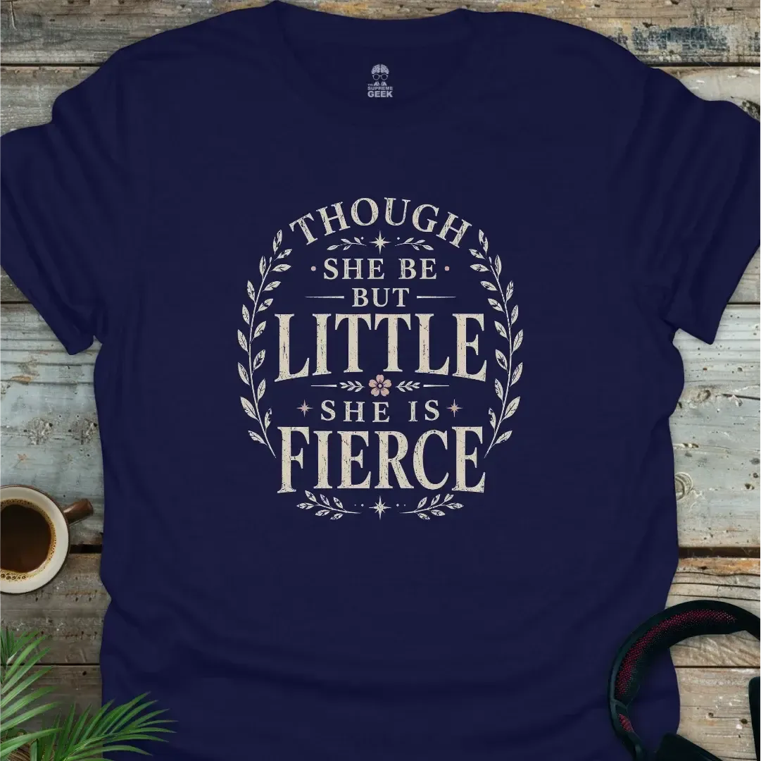 She Be Fierce (Shakespeare) - Geek T-Shirt - Navy