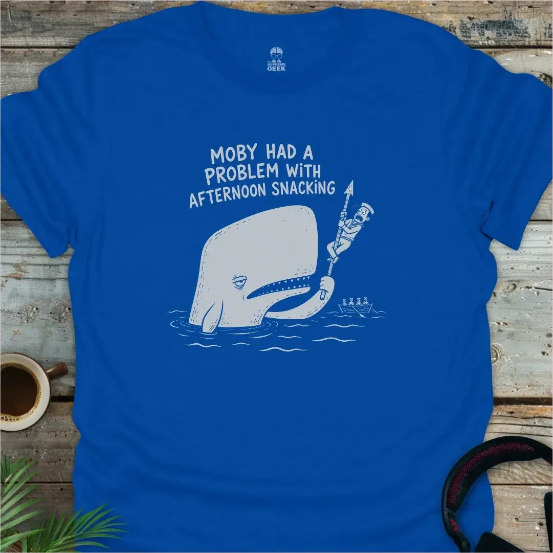 Moby Had A Problem - Funny Literary Geek T-Shirt