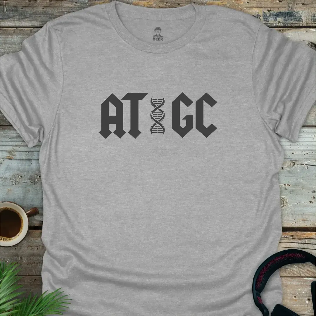 ATGC (DNA) - Geek T-Shirt - Sport Grey