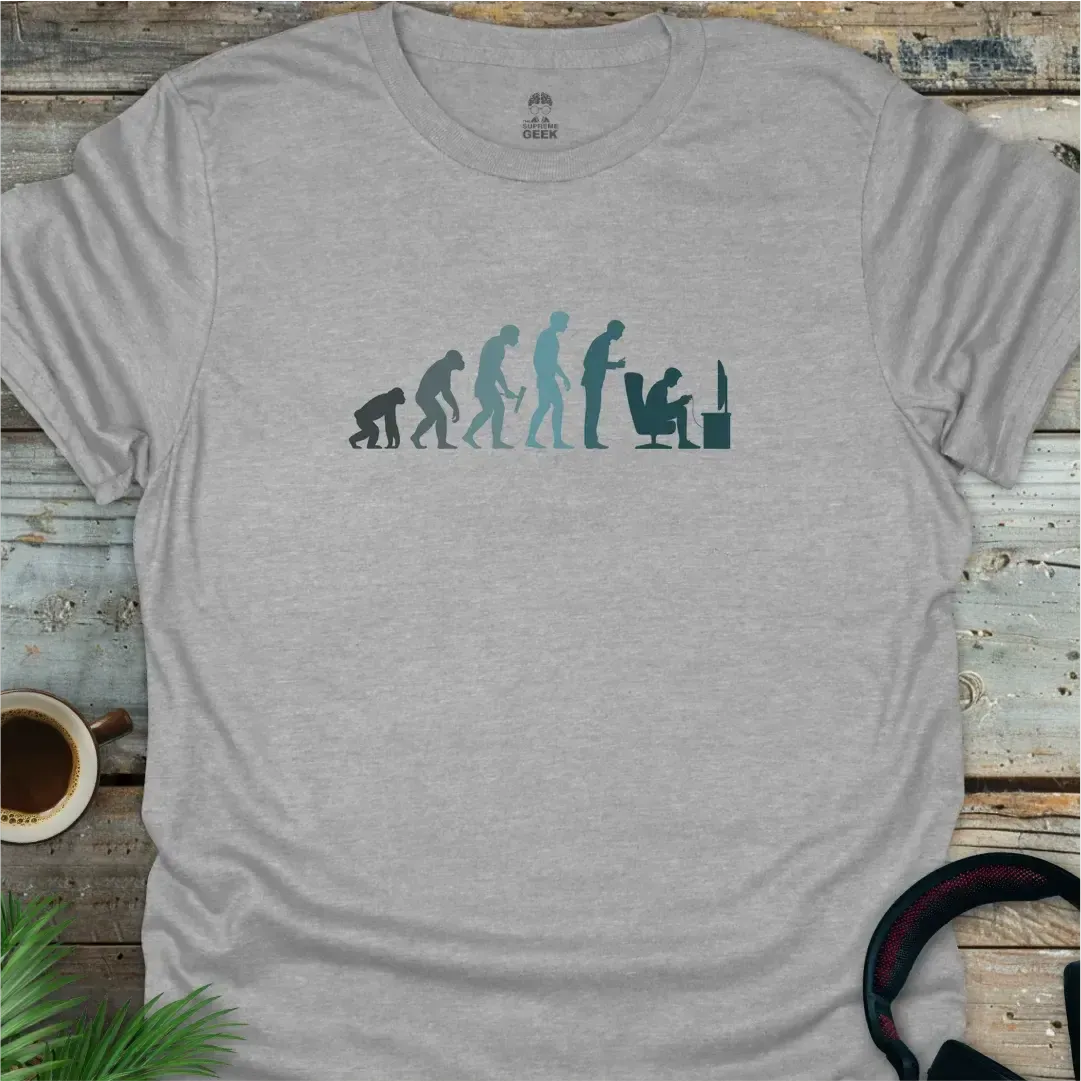 Evolution Of A Gamer - Geek T-Shirt -
