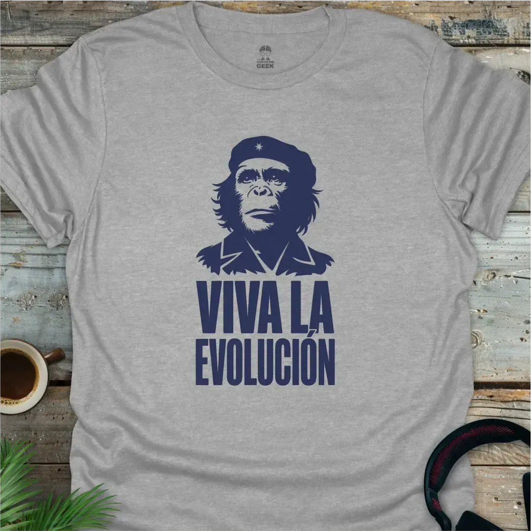 Viva La Evolución - Geek T-Shirt - Sport Grey