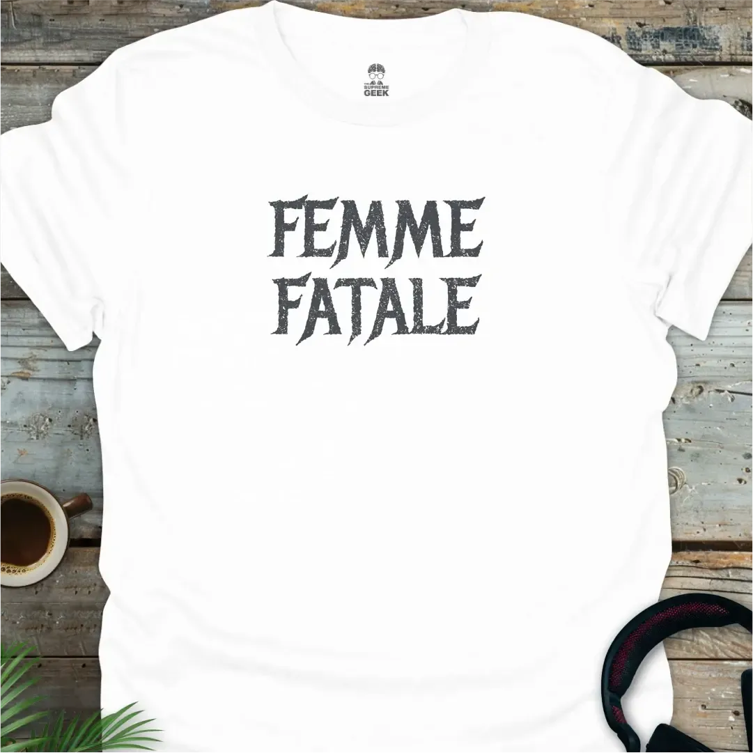 Femme Fatale - Geek T-Shirt - White