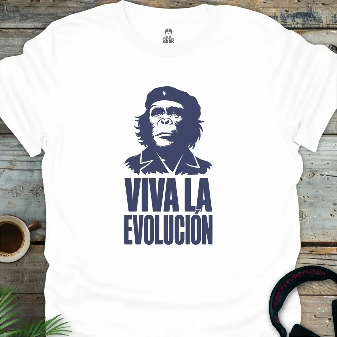 Viva La Evolución - Geek T-Shirt - White