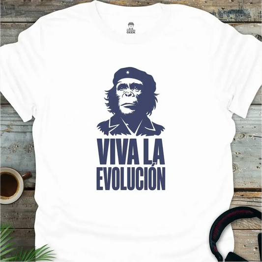 Viva La Evolución - Geek T-Shirt - White