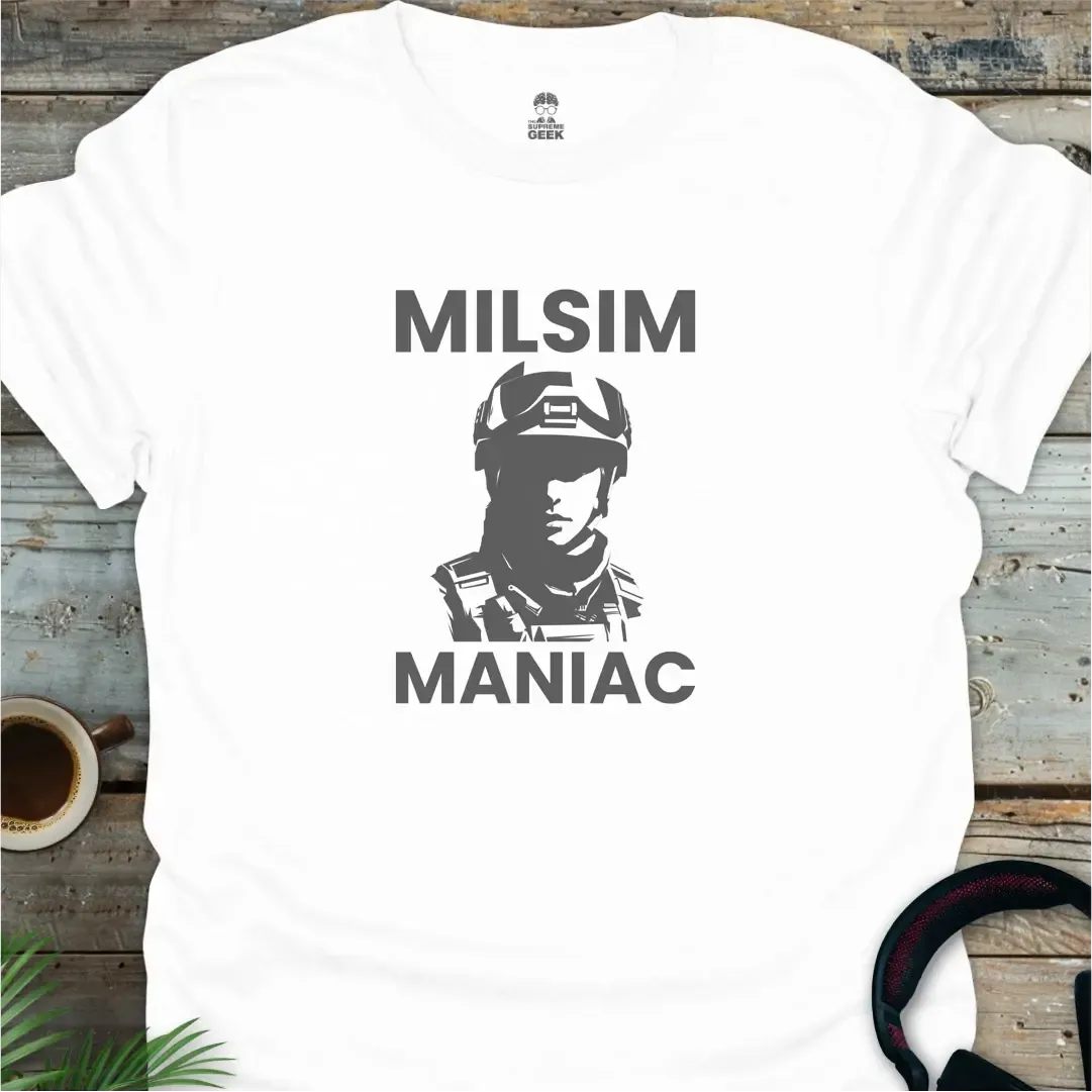 Milsim Maniac - Geek T-Shirt - White