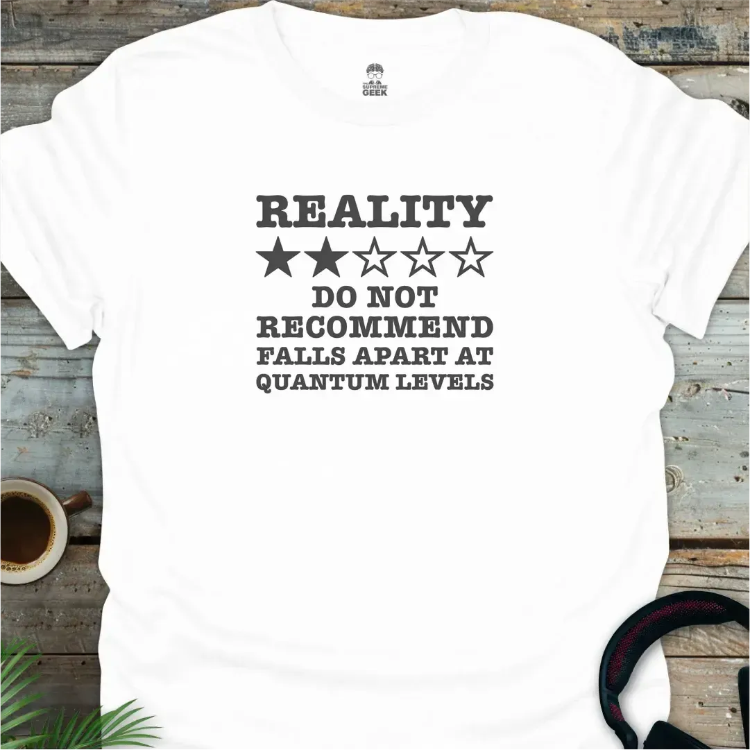 Reality Review - Do Not Recommend - Geek T-Shirt - White