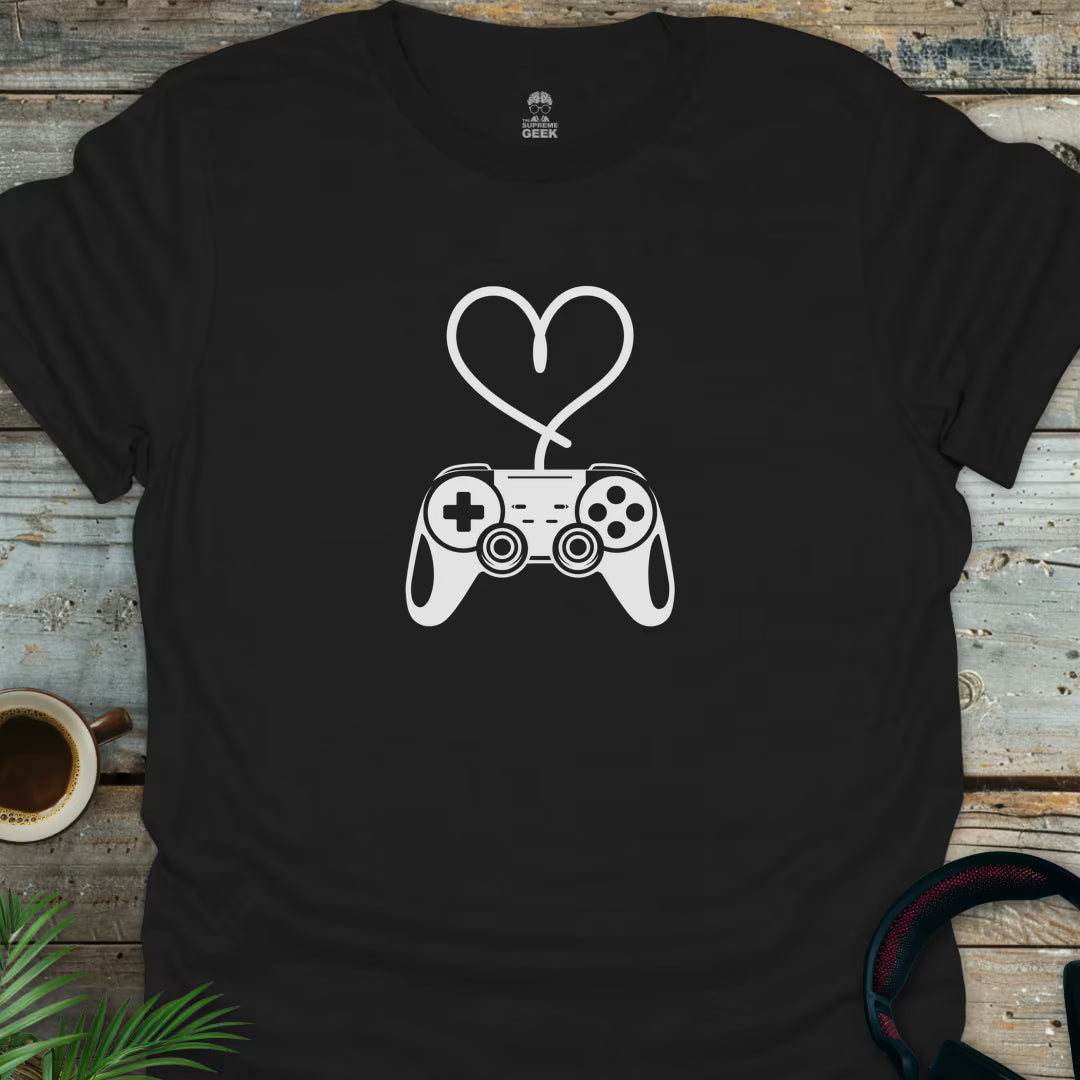Control My Heart - Geek T-Shirt - Black