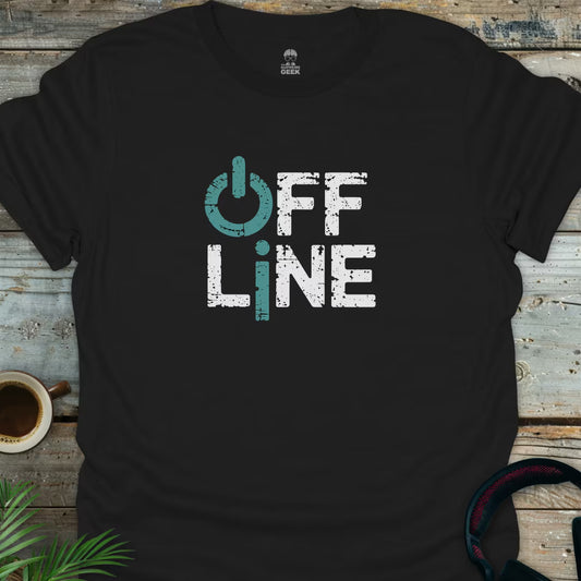 Offline - Geek T-Shirt - Black