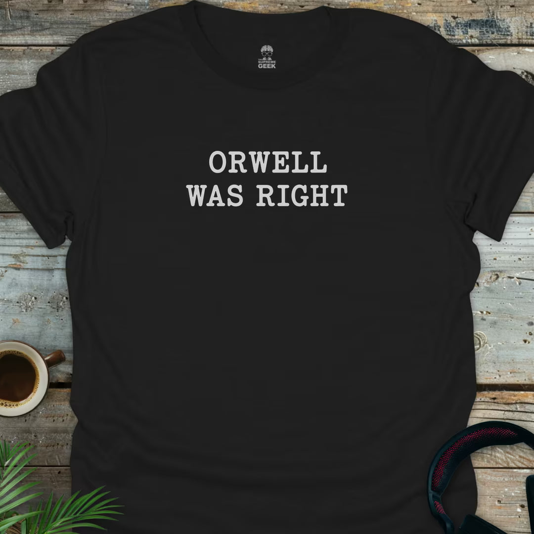 Orwell - Geek T-Shirt - Black