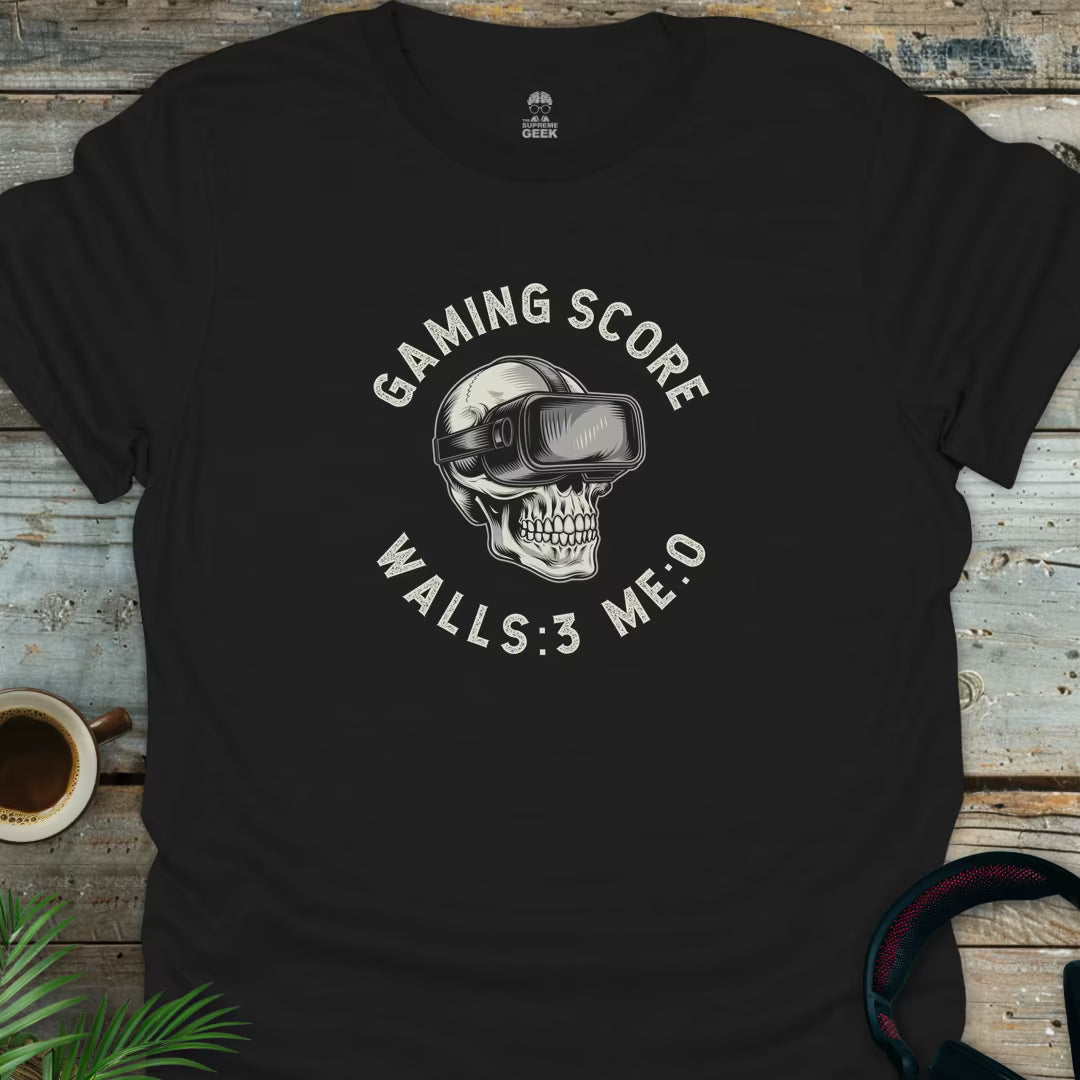 Gaming Score (VR) - Geek T-Shirt - Black
