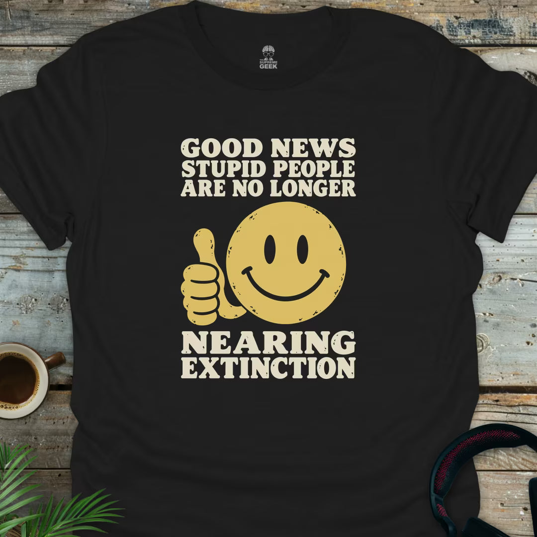Stupid People - Geek T-Shirt - Black