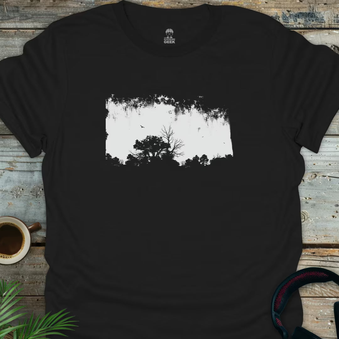 The Woods - Geek T-Shirt - Black