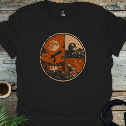 Still Searching - Science Geek T-Shirt - Black