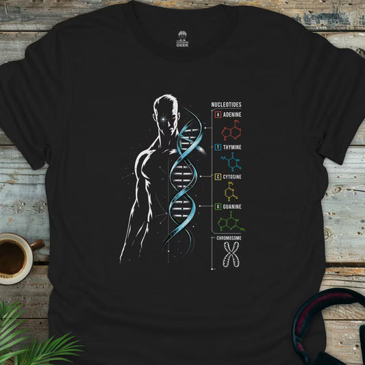DNA & Nucleotides - Geek T-Shirt - Black