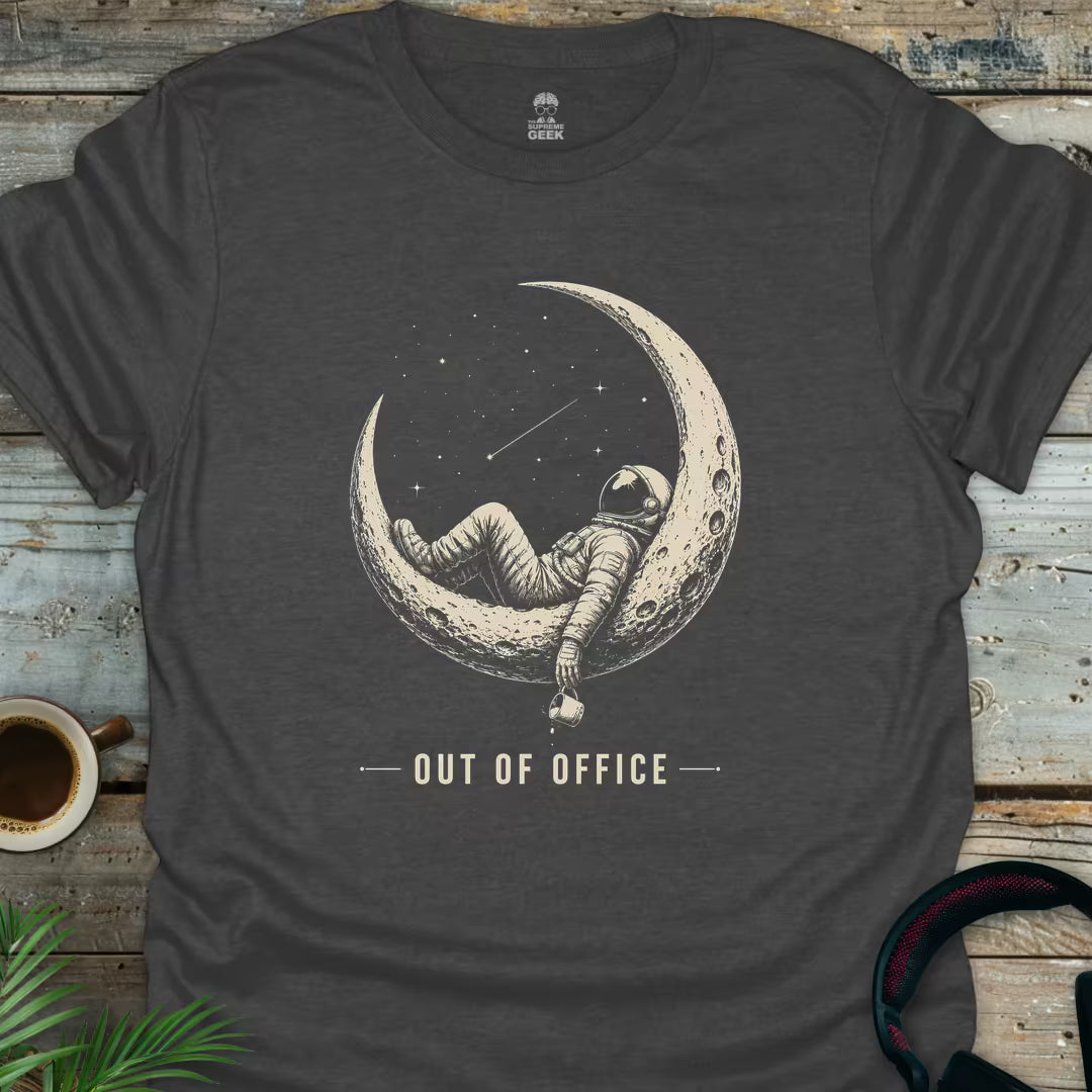 Slumbering Astronaut - Geek T-Shirt - Dark Heather