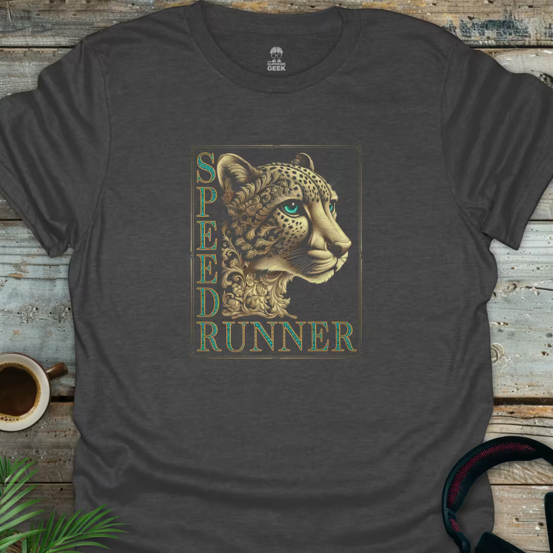 Speed Runner - Geek T-Shirt - Dark Heather