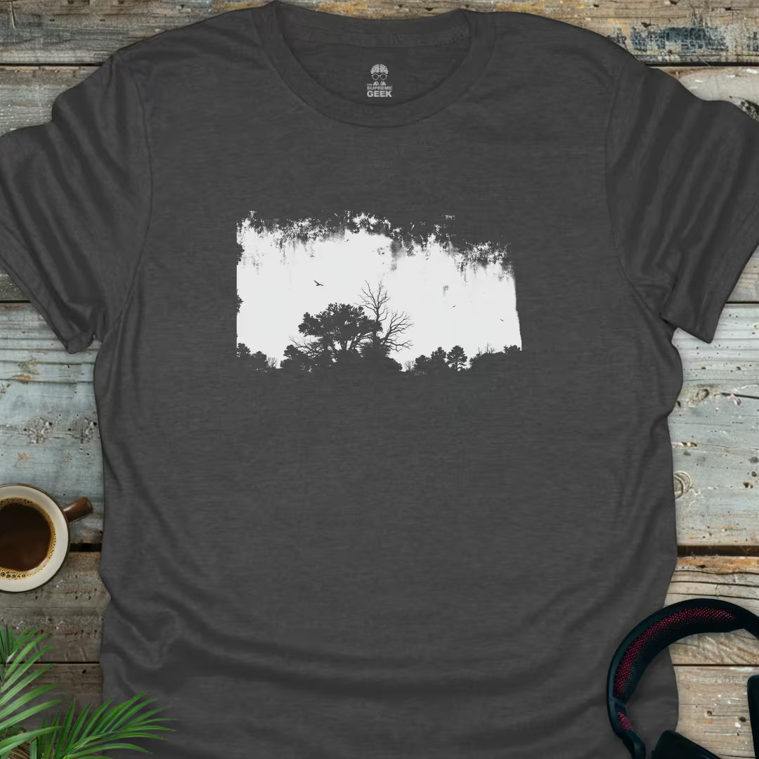 The Woods - Geek T-Shirt - Dark Heather