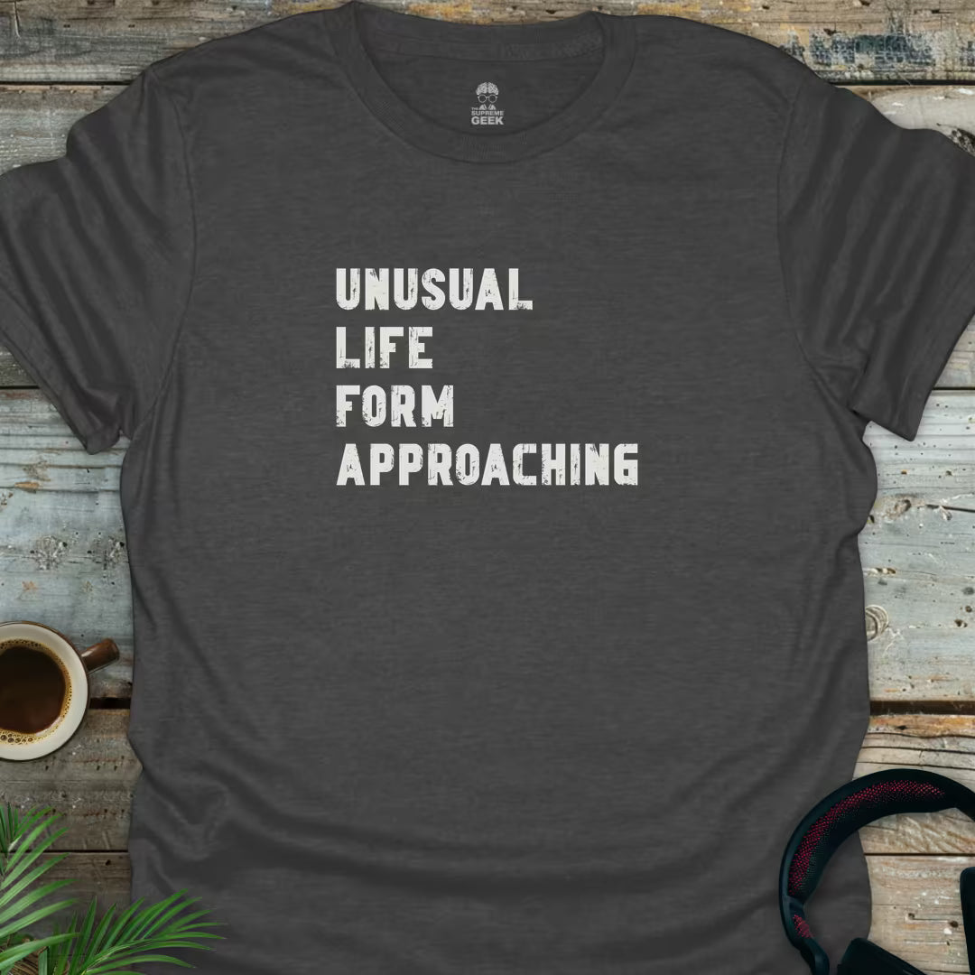 Unusual Life Form Approaching - Geek T-Shirt - Dark Heather