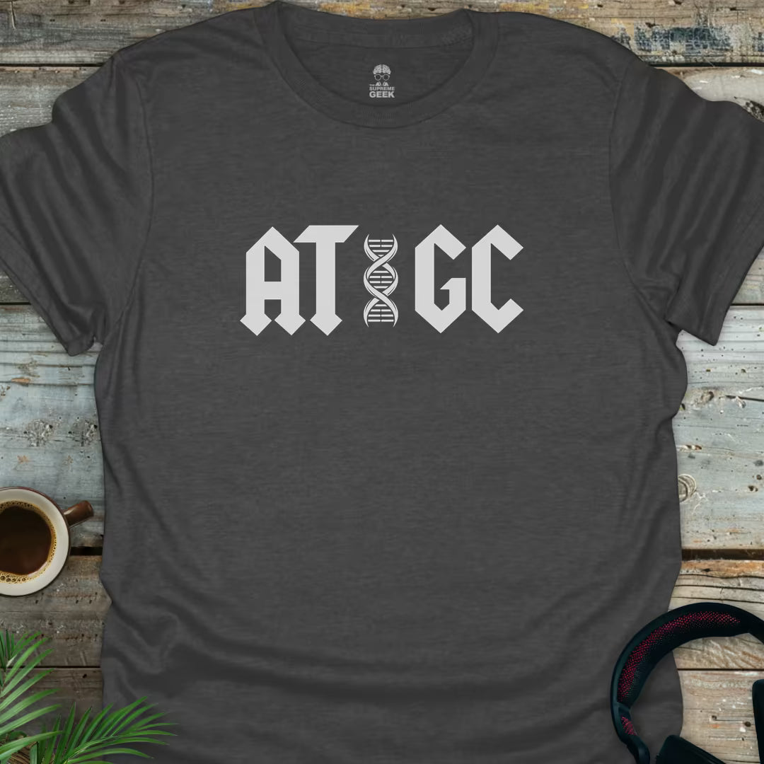 ATGC (DNA) - Geek T-Shirt - Dark Heather