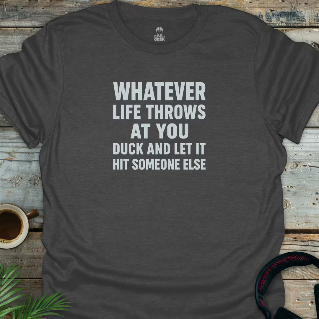 Duck - Geek T-Shirt - Dark Heather