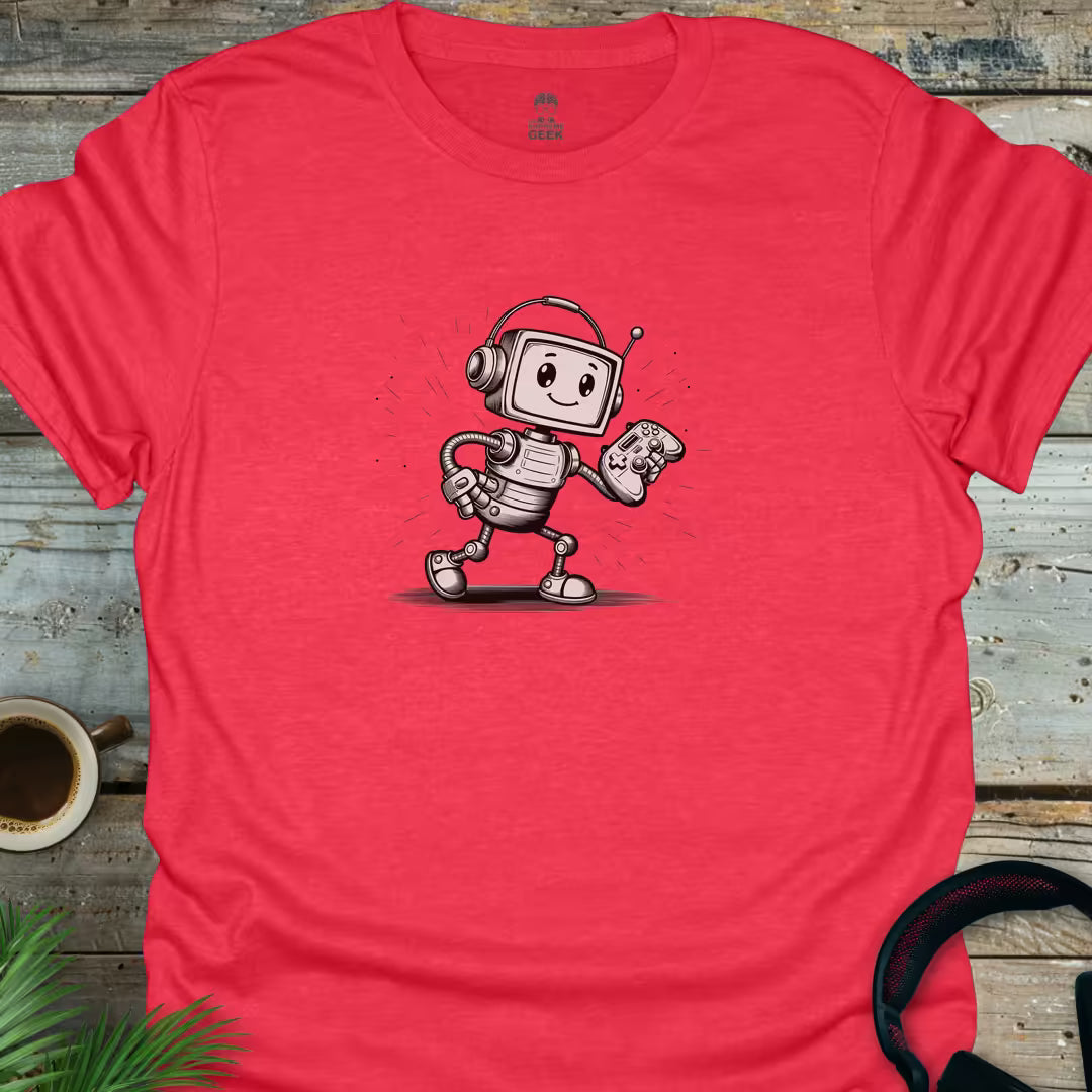 Gametron - Geek T-Shirt - Heather Red