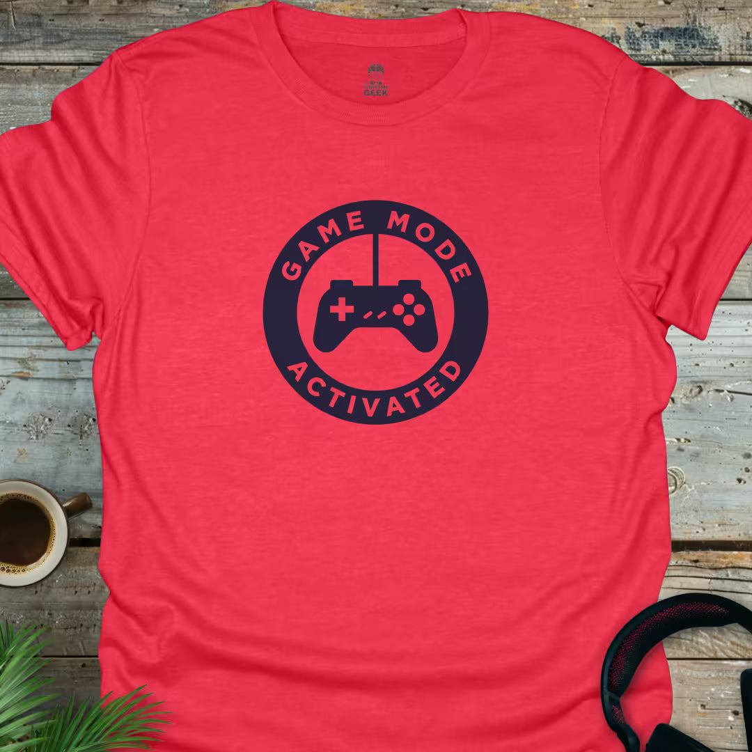 Game Mode Activated - Geek T-Shirt - Heather Red