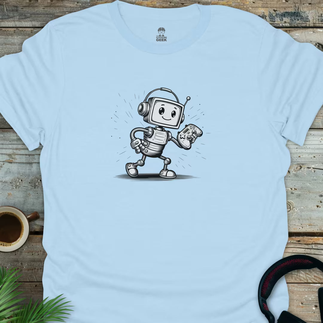Gametron - Geek T-Shirt - Light Blue