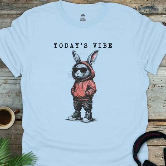 Today's Vibe (Rabbit) - Geek T-Shirt - Light Blue