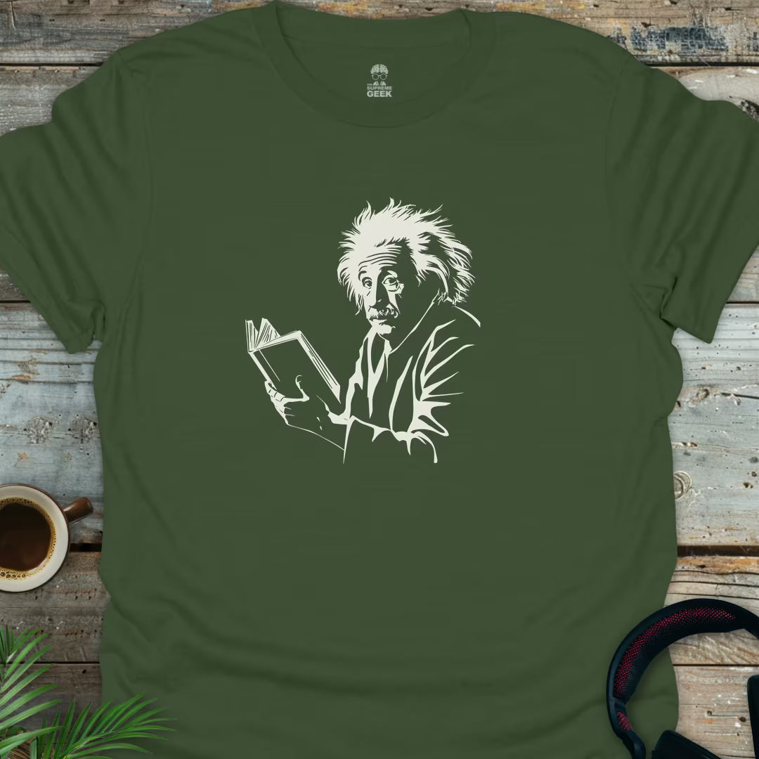 Einstein's Focus - Geek T-Shirt - Military Green