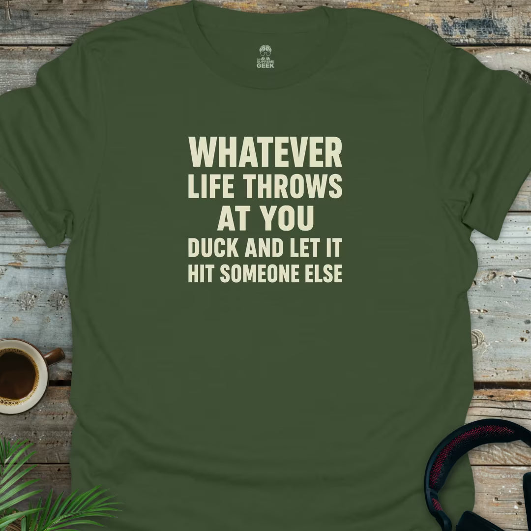Duck - Geek T-Shirt - Military Green