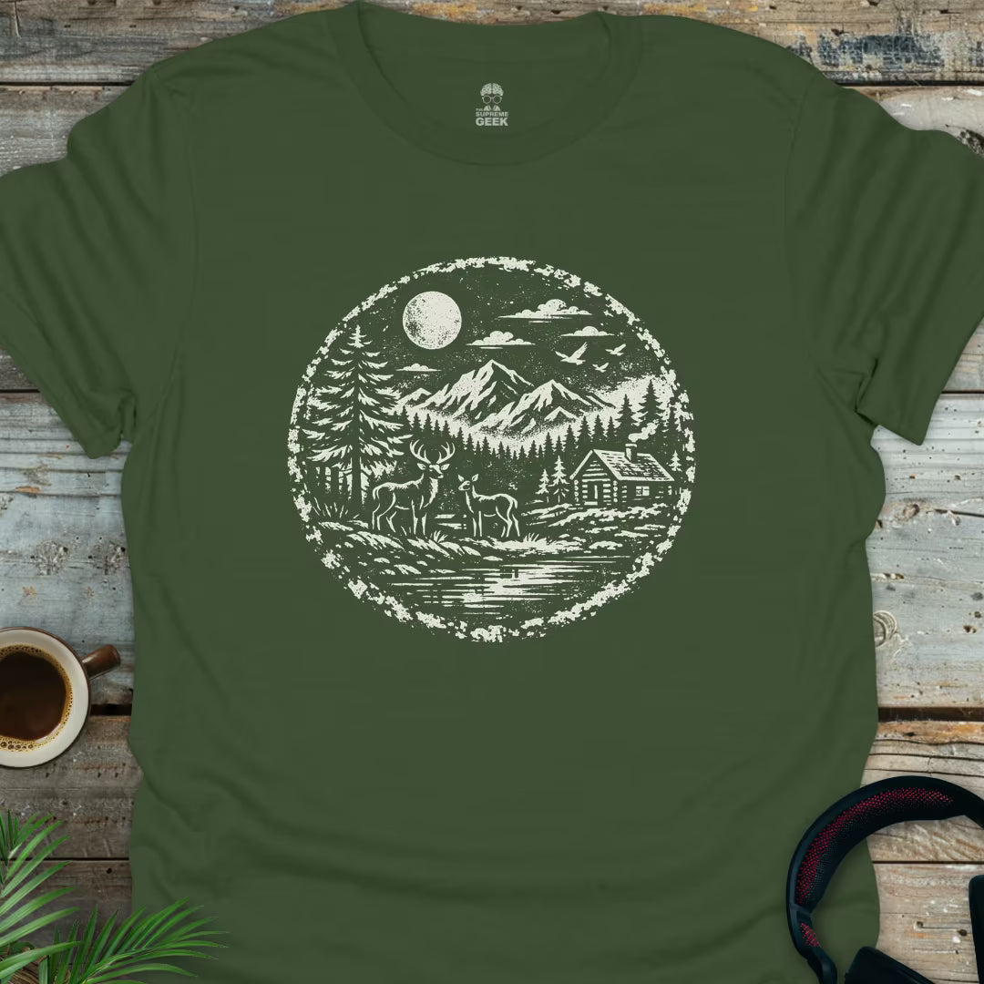 Cabin In The Woods - Geek T-Shirt - Military Green