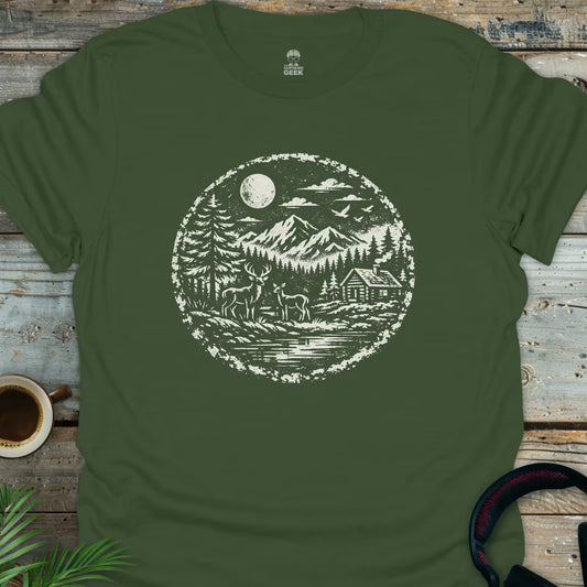 Cabin In The Woods - Geek T-Shirt - Military Green