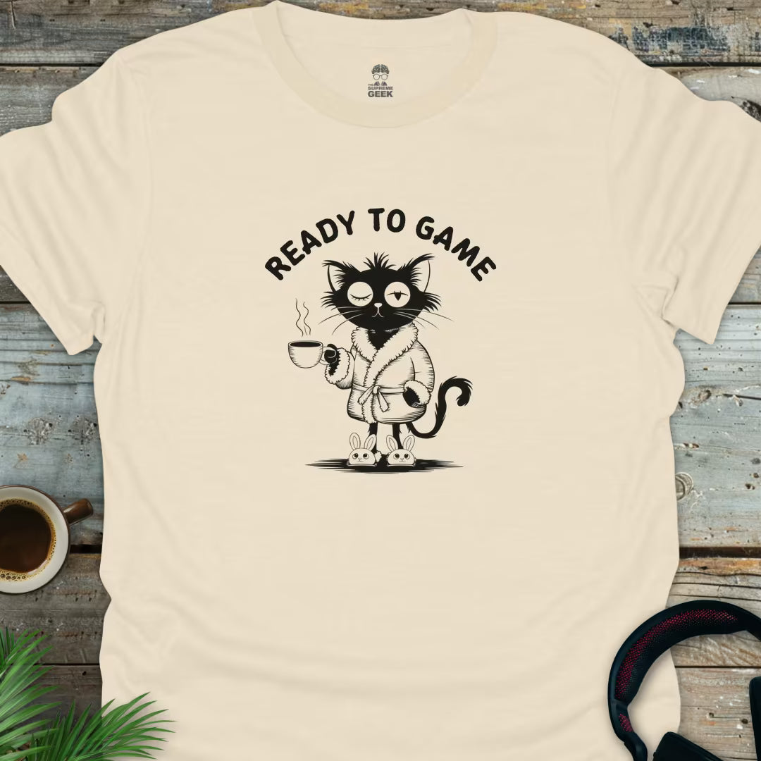Ready to Game - Geek T-Shirt - Natural