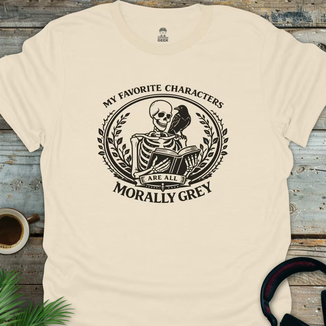 Morally Grey - Geek T-Shirt - Natural