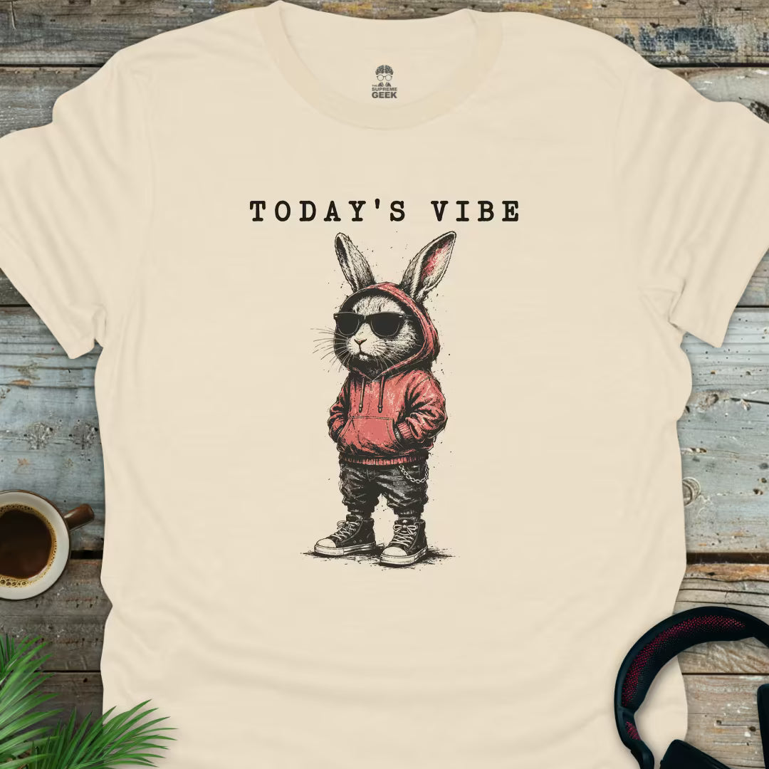Today's Vibe (Rabbit) - Geek T-Shirt - Natural