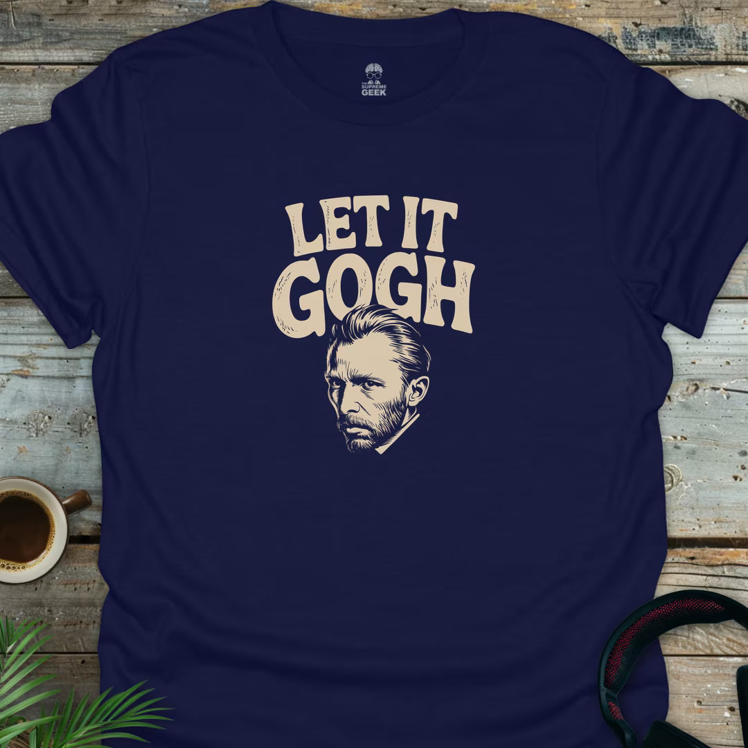 Let It Gogh - Geek T-Shirt - Navy