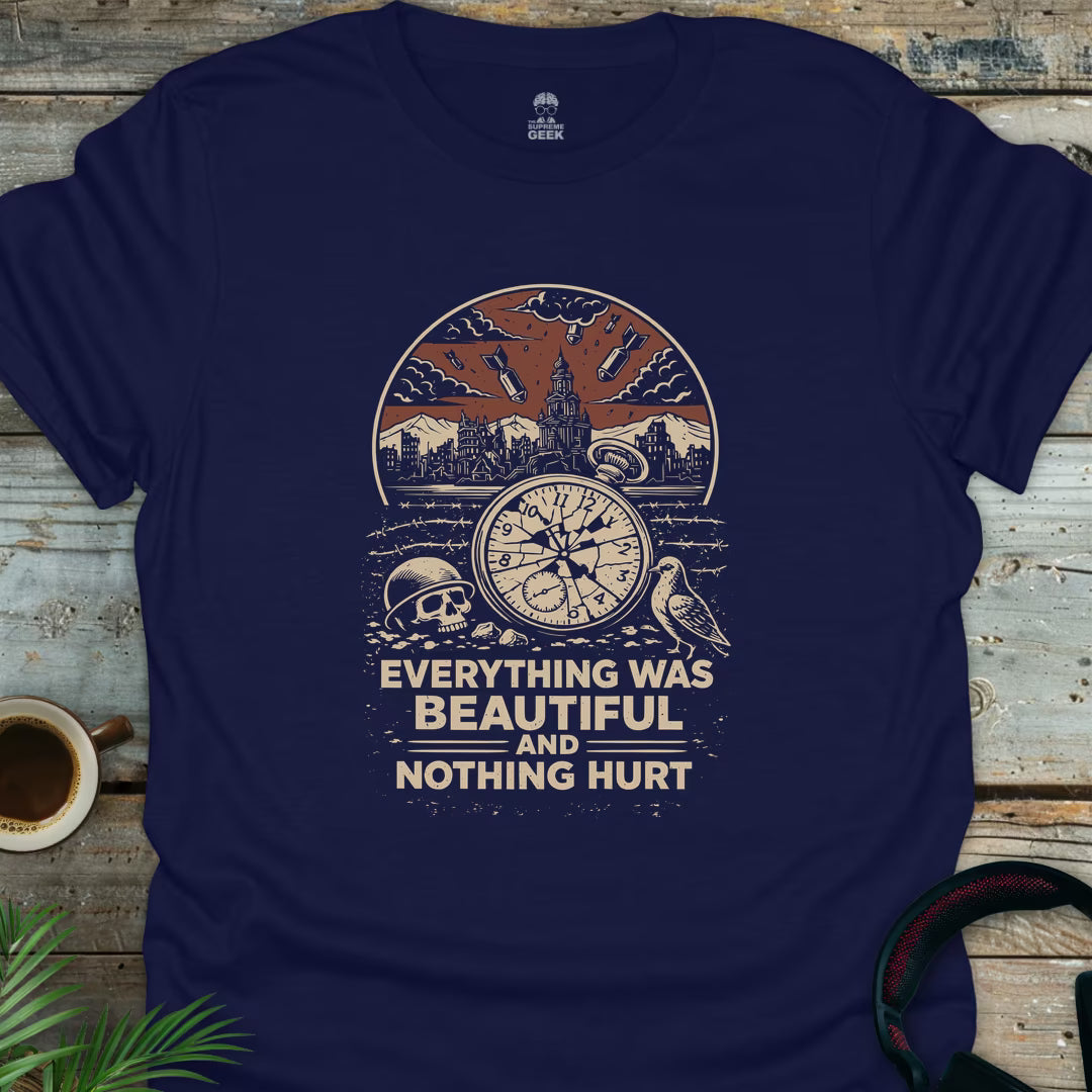 Everything Was Beautiful - Geek T-Shirt - Navy